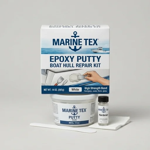 Marine Tex Epoxy Putty Boat Hull Repair Kit
